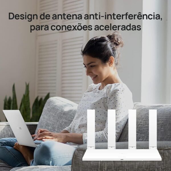 Roteador, HUAWEI WiFi AX2S, 5 GHz Wi-Fi 6, HarmonyOS Mesh+, EasyMesh,Visualização de Diagnósticos do Wi-Fi, Controle Parental, Branco - Imagem 6