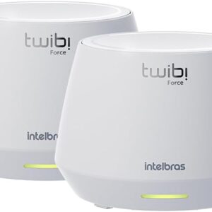 Conjunto de Roteador Sem Fio WI-FI 6 Twibi Force AX Branco Intelbras