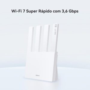 Roteador, HUAWEI WiFi BE3, Wifi 7, 3.6 Gpbs Dual-Band Wi-Fi 7, Visualização de Diagnóstico WiFi, Controle Parental, Branco