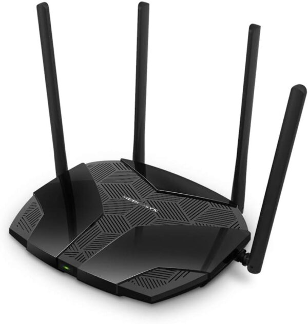 Roteador MERCUSYS AX3000 Dual Band Wi-FI 6, velocidade Wi-FI de até 2402 Mbps (5 GHz) + 574 Mbps (2,4 GHz), canal de 160 MHz, 3 portas LAN Gigabit, ideal para Xbox/PS4/Steam e jogos 4K (MR80X) - Imagem 2