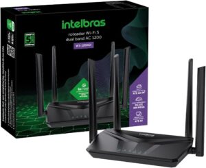Roteador Wi-fi W5 1200GS Preto Intelbras