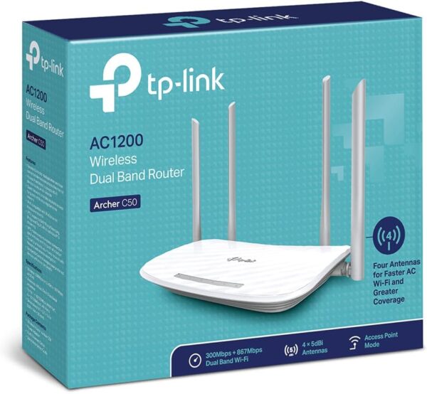 TP-Link, ROTEADOR WIRELESS DUAL BAND AC1200 ARCHER C50W - Imagem 7