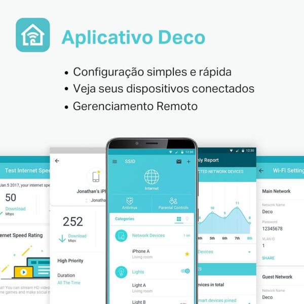TP-LINK Deco X20(2- pack) Wi-fi 6 em Toda a Casa Mesh AX1800 - Imagem 6