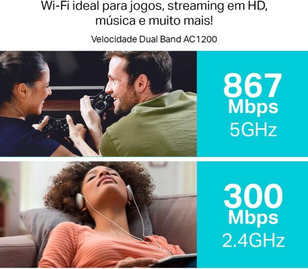 TP-Link, ROTEADOR WIRELESS DUAL BAND AC1200 ARCHER C50W - Imagem 3