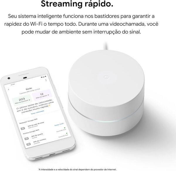 Google Wi-Fi Roteador Mesh AC1200 - 3 unidades - Imagem 4